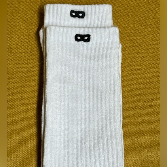 PAIR of THIEVES White Crew socks, - Picture 6 of 12